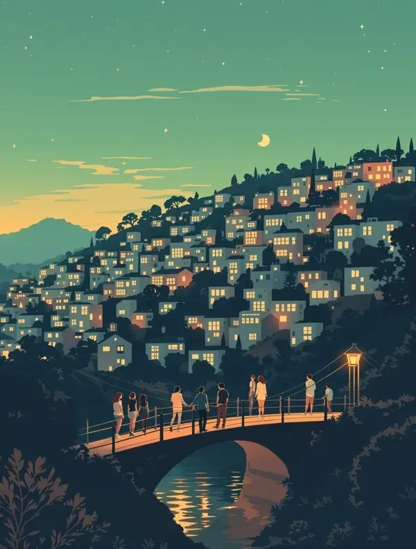 山城夜色